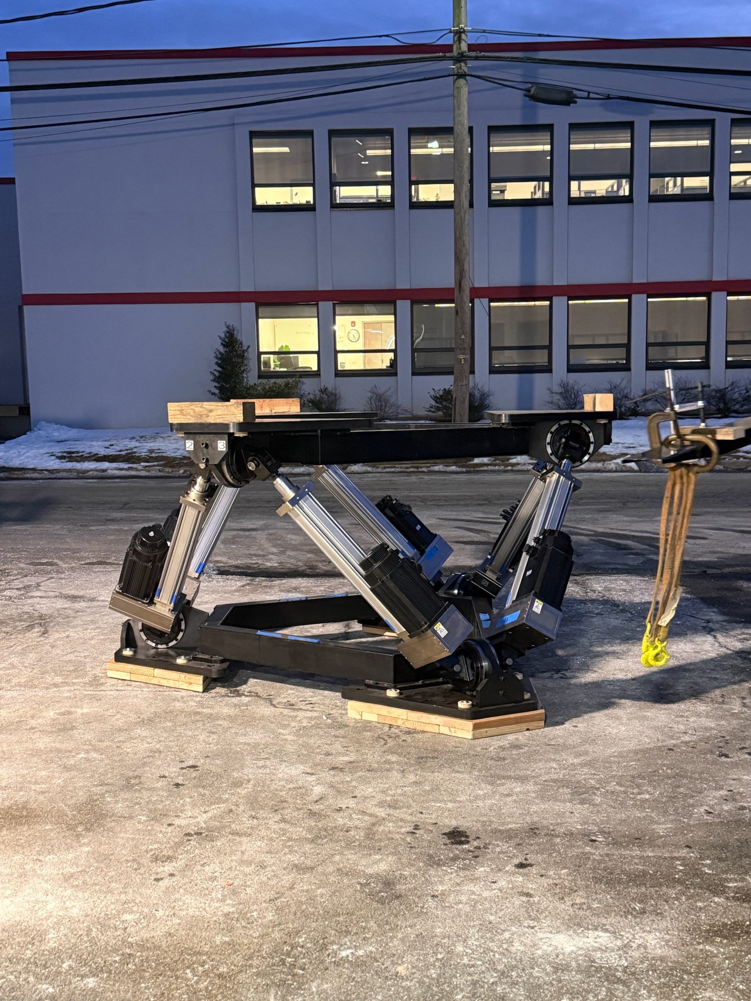 Motion rig setup