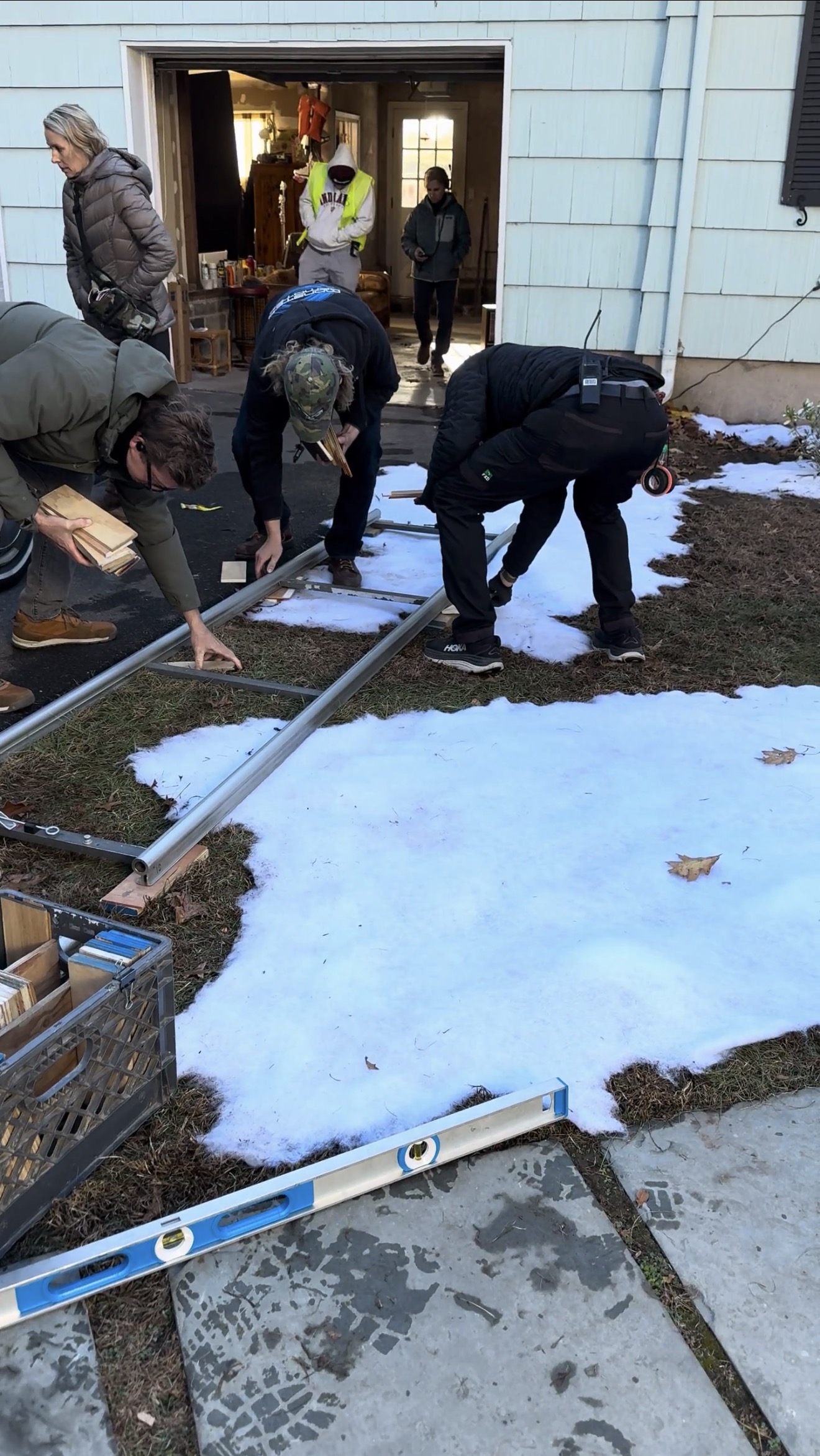 Weather effects on set