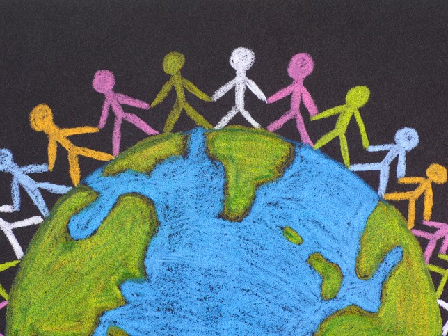 Group of people around the world