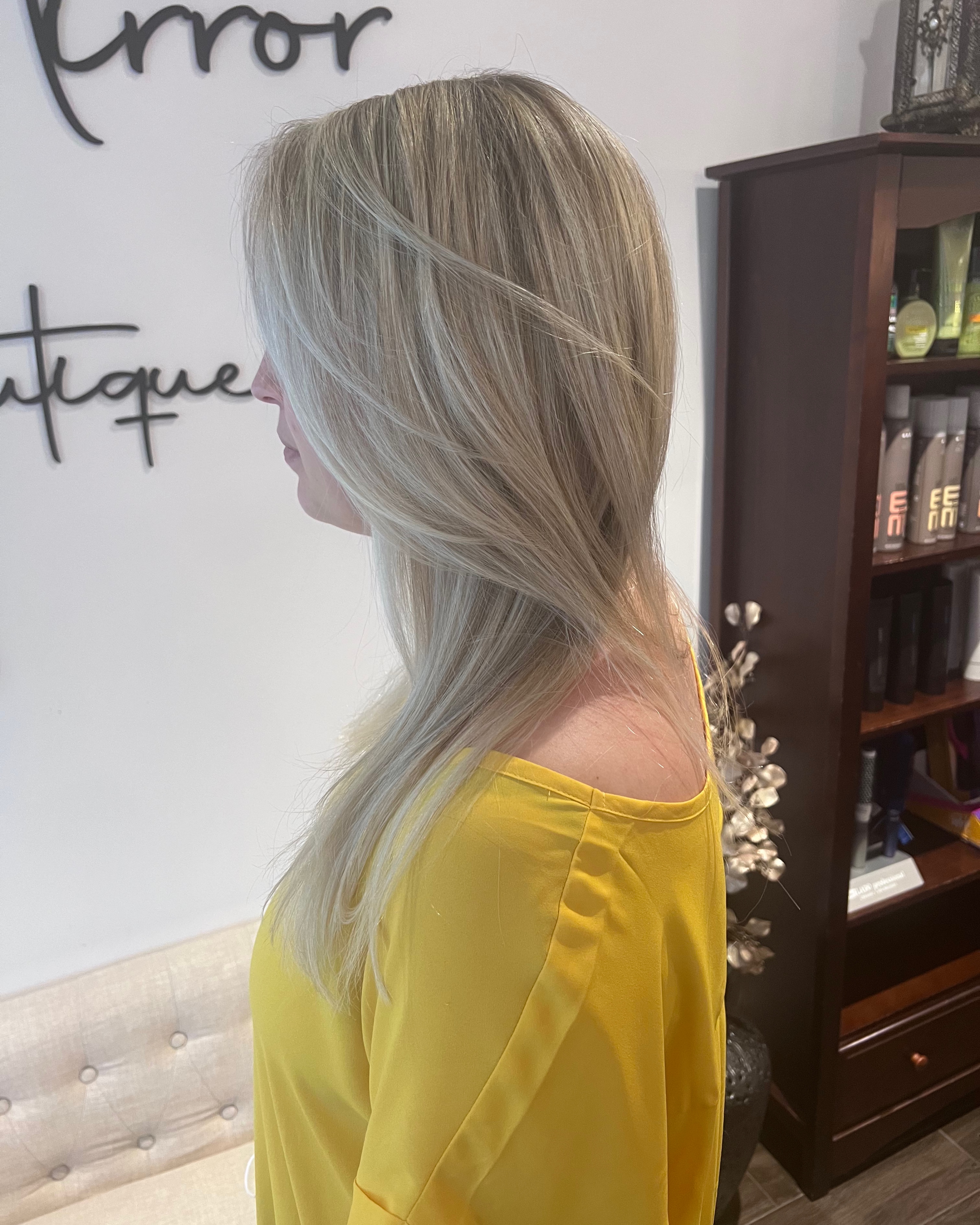 Expert hair styling at Mirror Mirror Hair Boutique Merrick NY