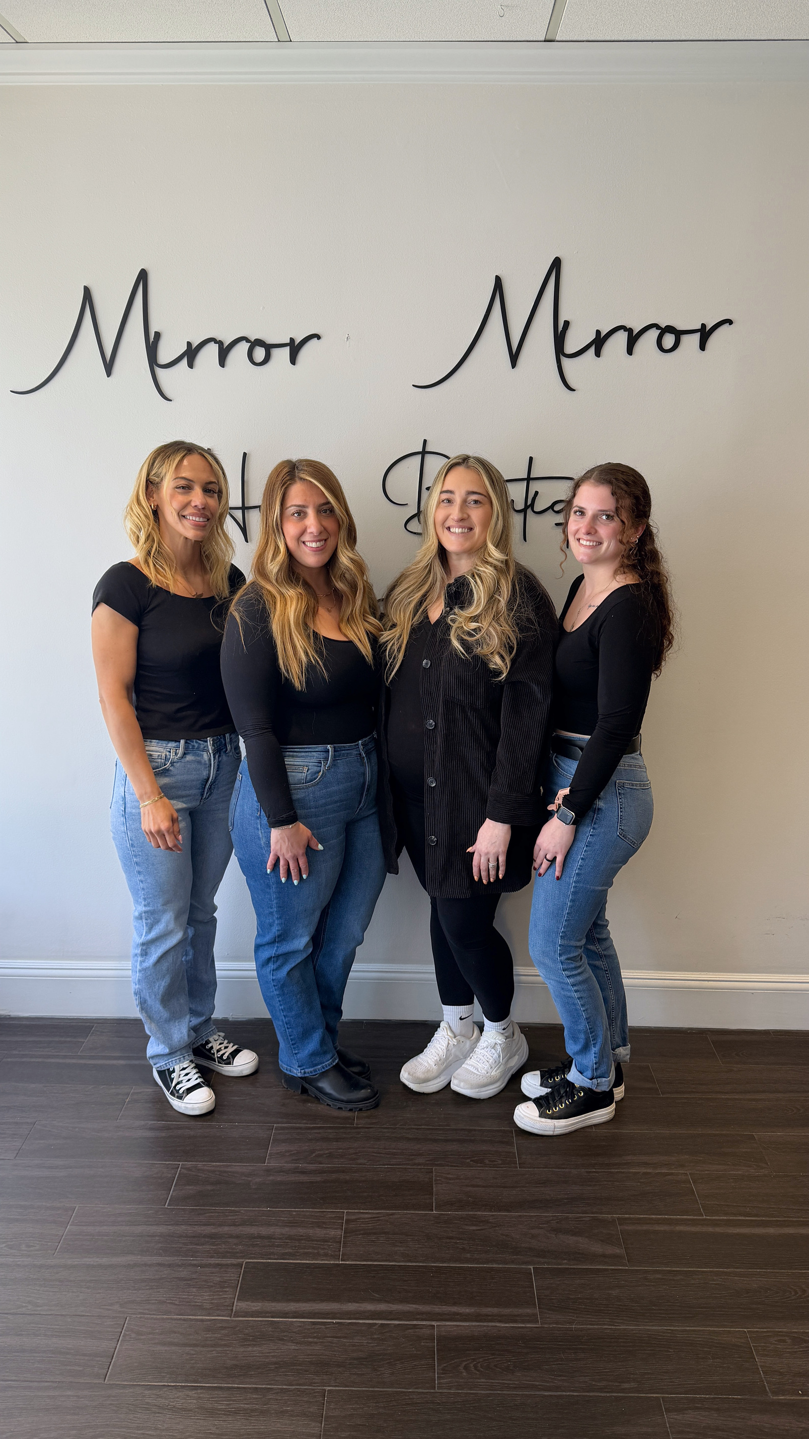 Mirror Mirror Hair Boutique interior - luxury hair salon Merrick NY