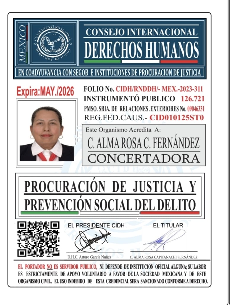 Credencial de REPRESENTANTE CIDH