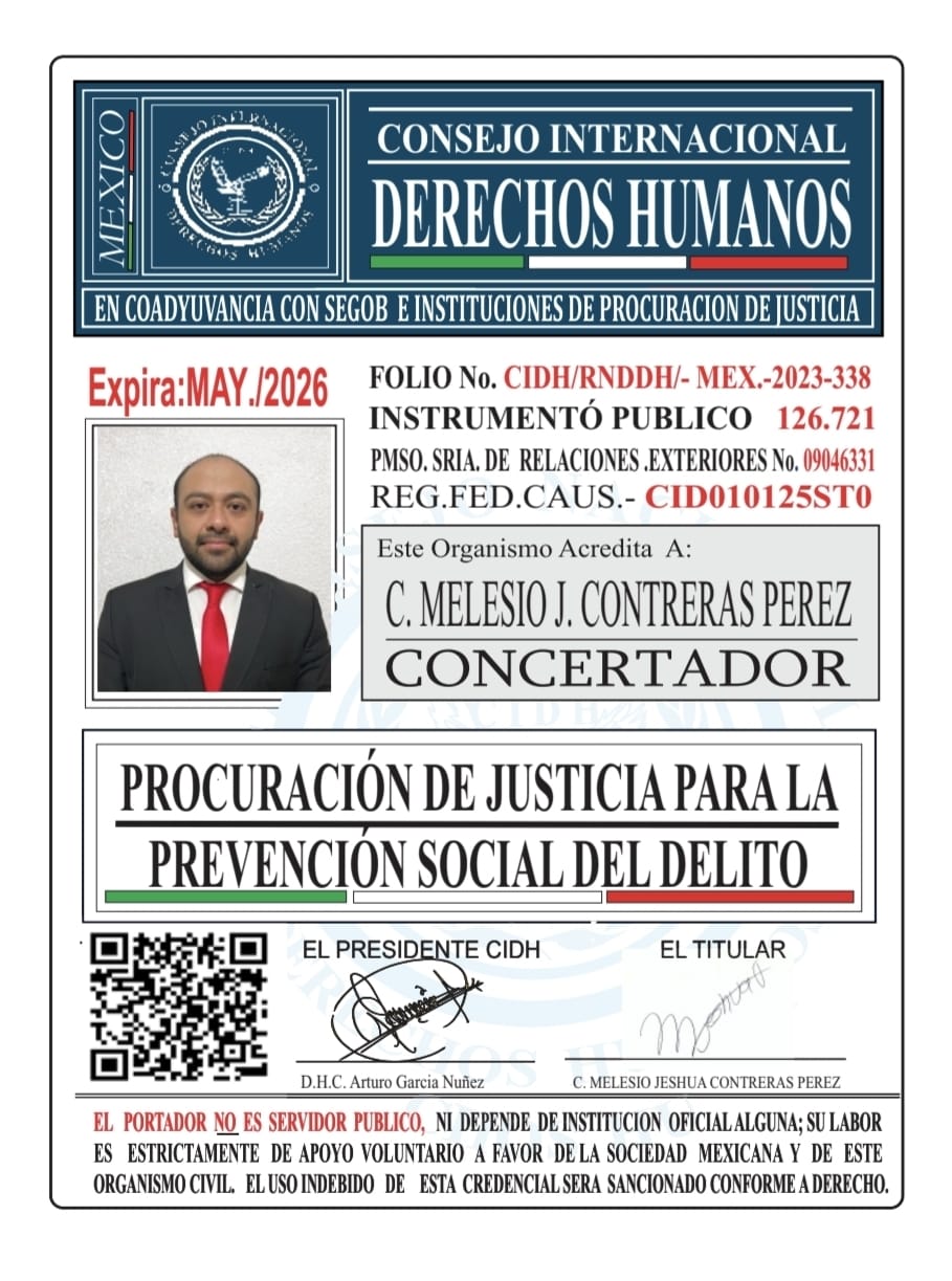 Credencial de REPRESENTANTE CIDH