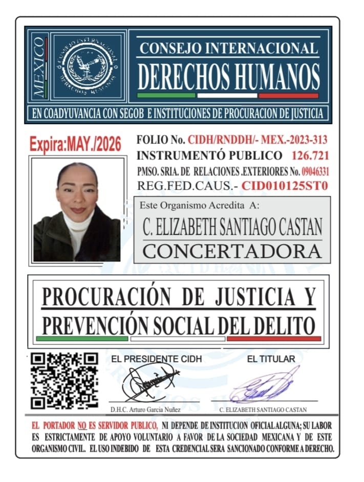 Credencial de REPRESENTANTE CIDH