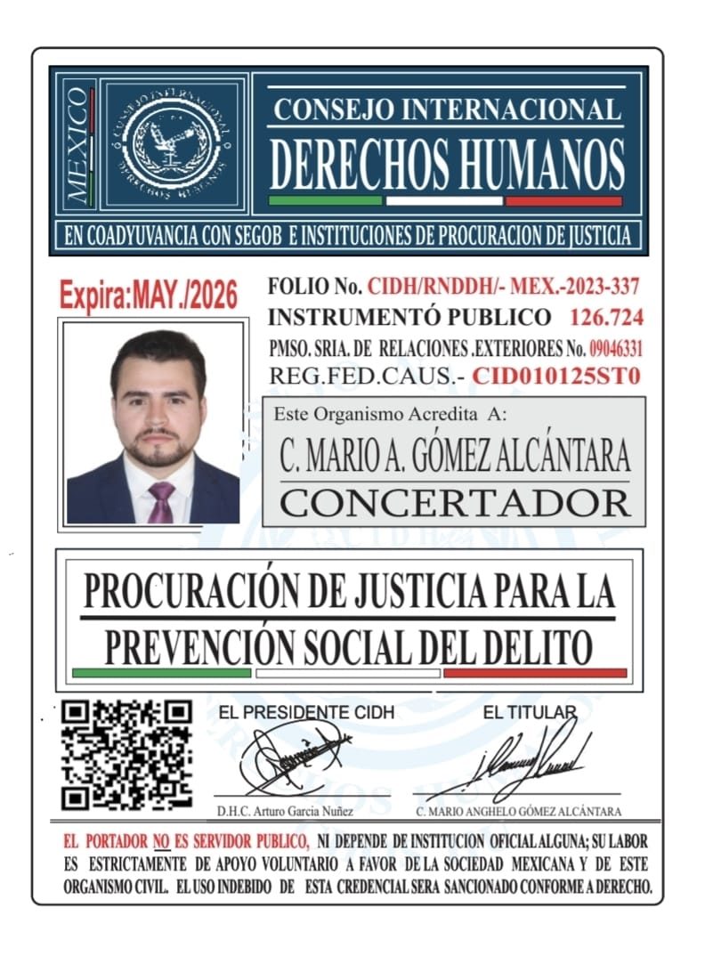 Credencial de REPRESENTANTE CIDH