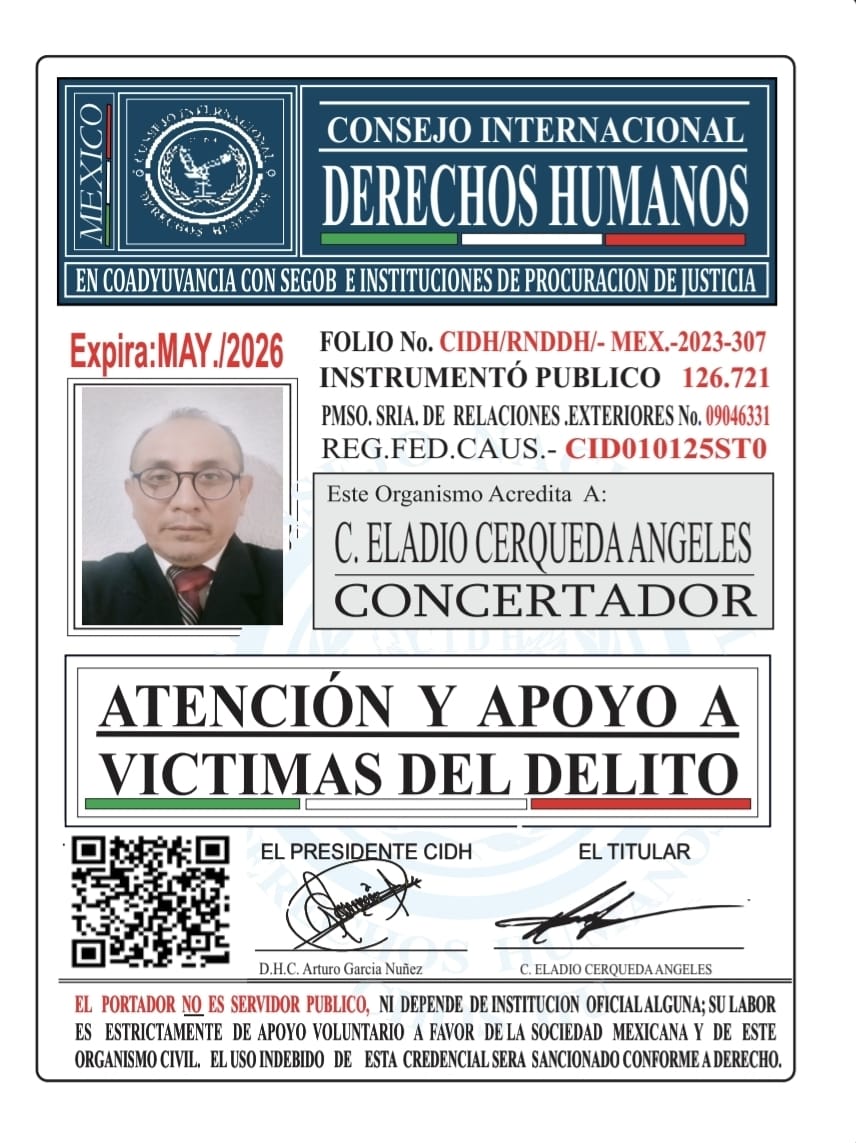 Credencial de REPRESENTANTE CIDH