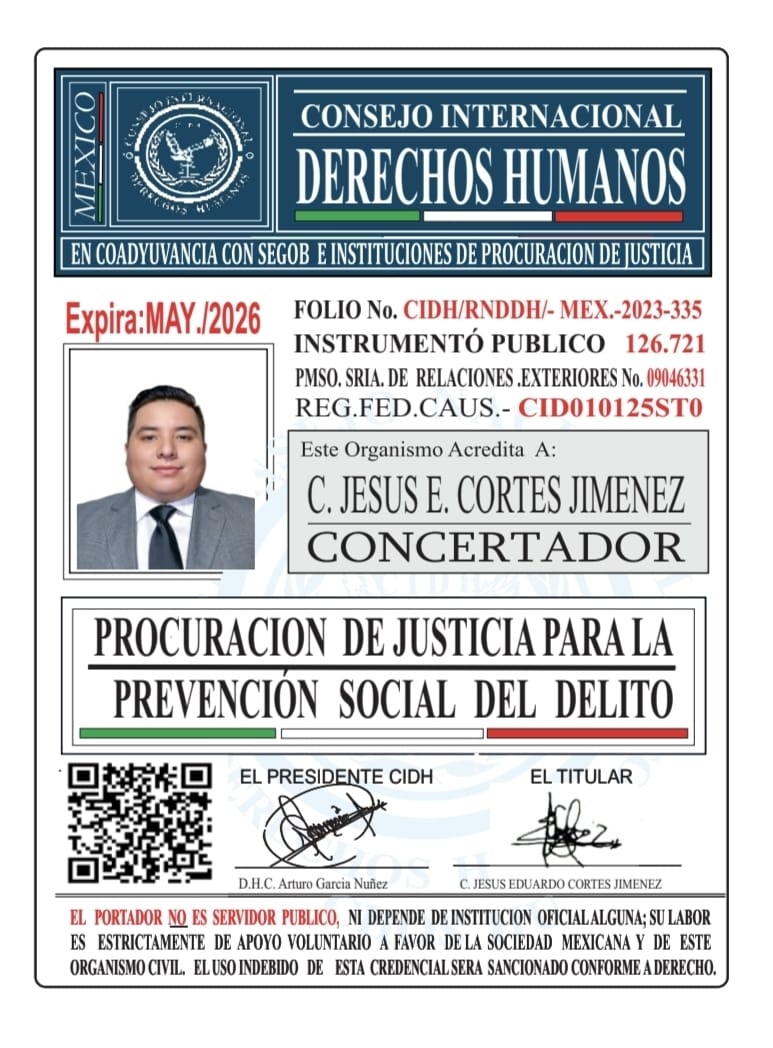 Credencial de REPRESENTANTE CIDH