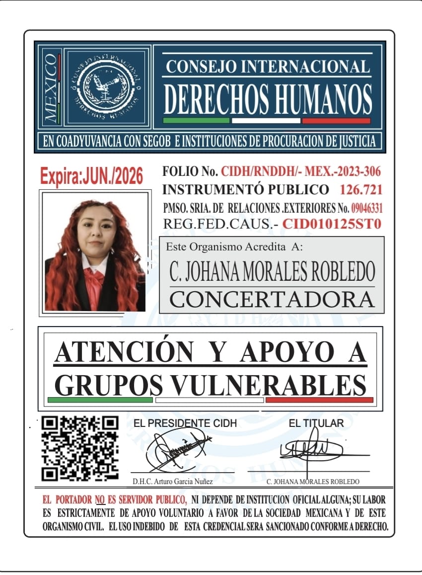 Credencial de REPRESENTANTE CIDH