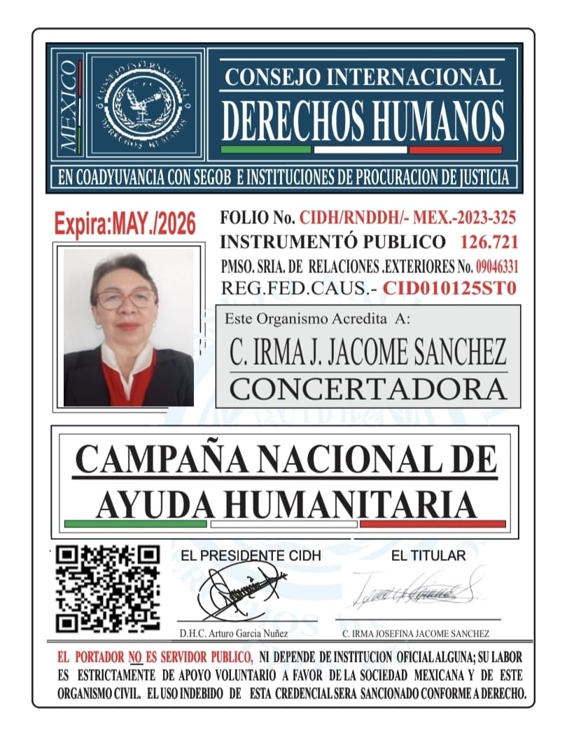 Credencial de REPRESENTANTE CIDH