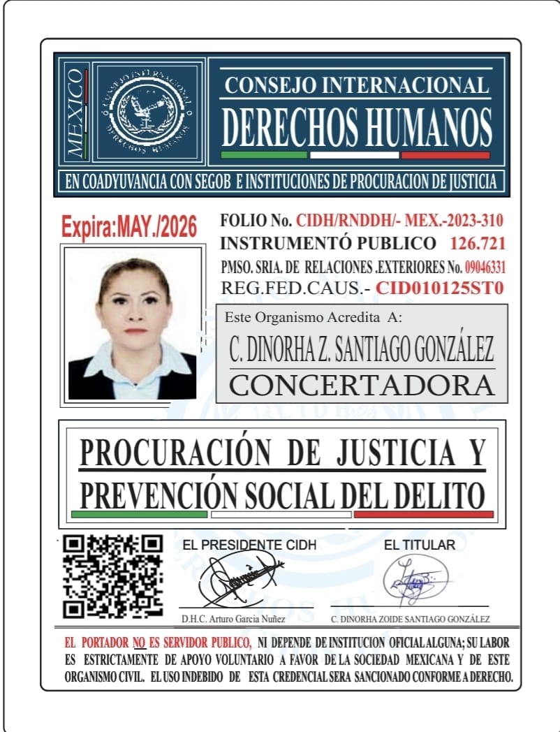 Credencial de REPRESENTANTE CIDH