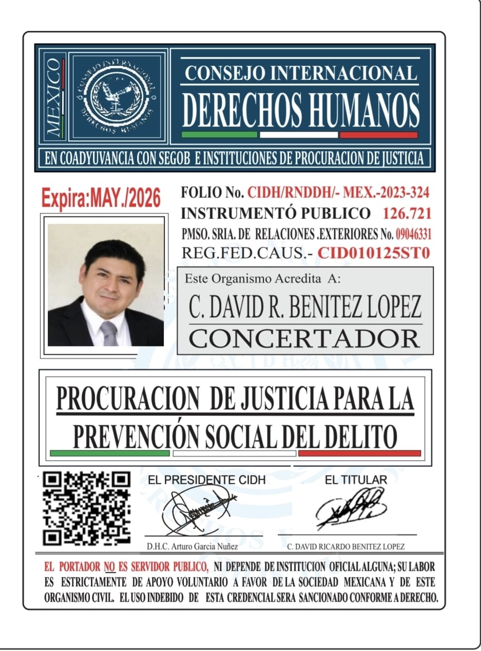Credencial de REPRESENTANTE CIDH