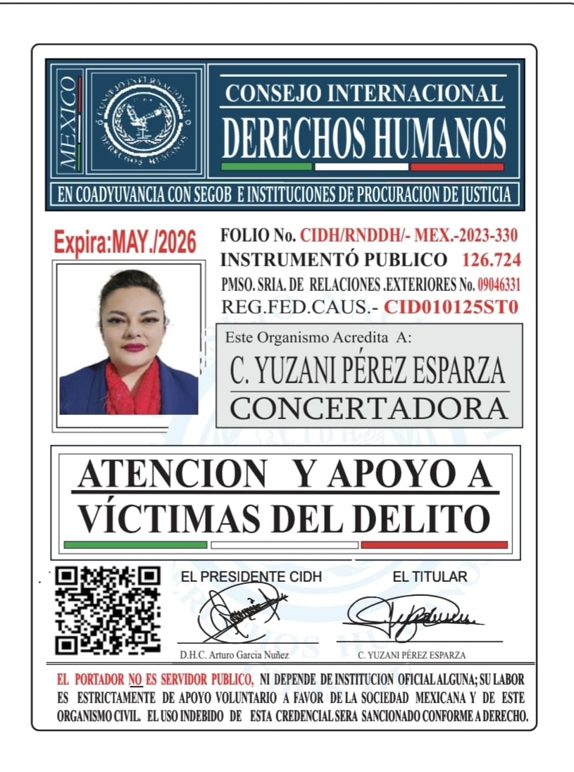 Credencial de REPRESENTANTE CIDH
