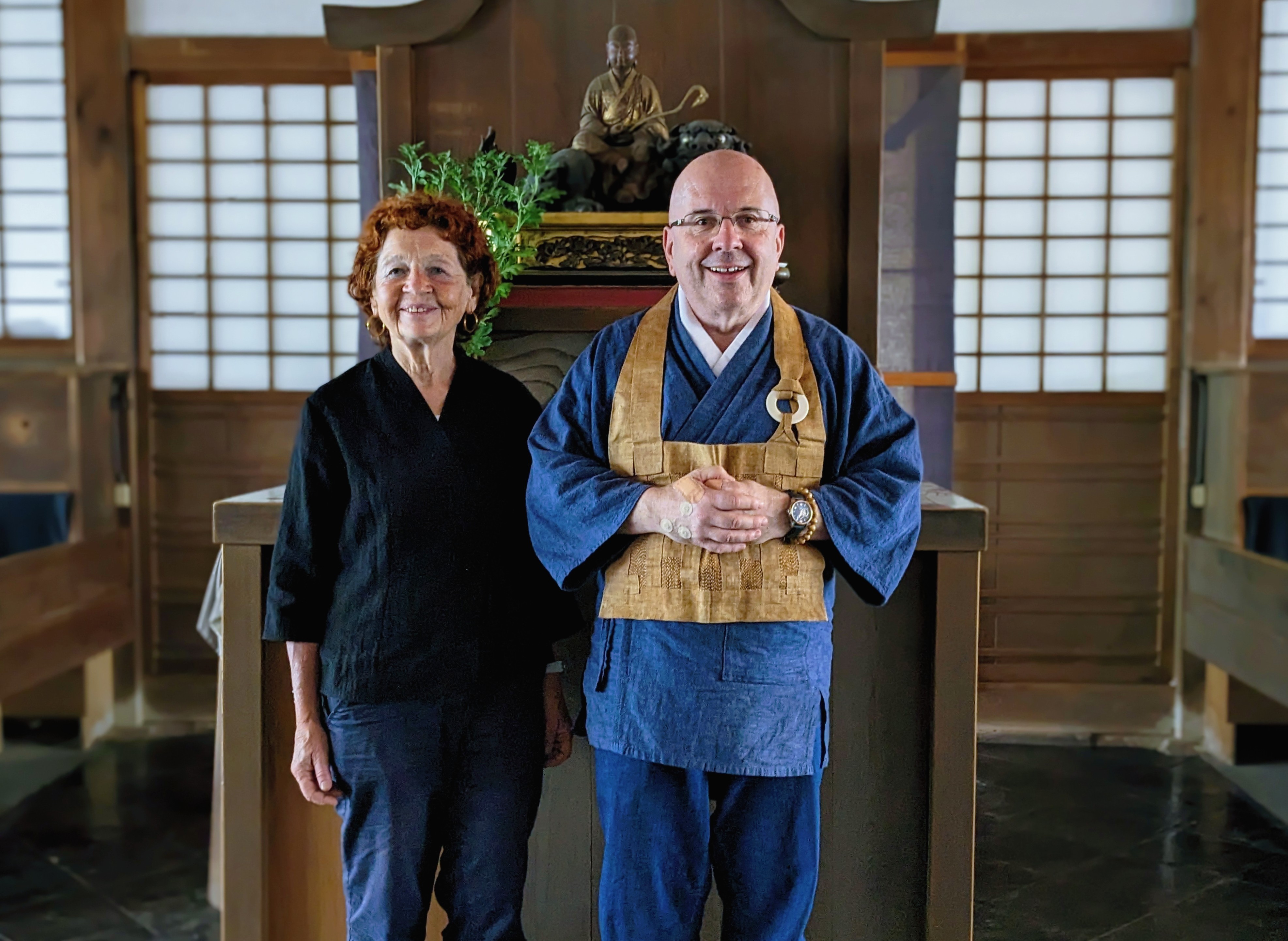 Pierre in the meditation hall
