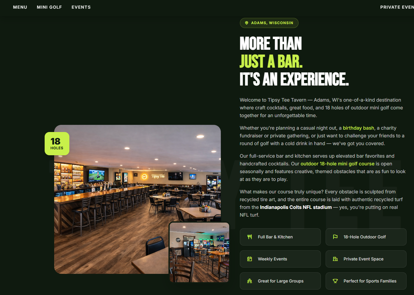 Tipsy Tee Tavern success story