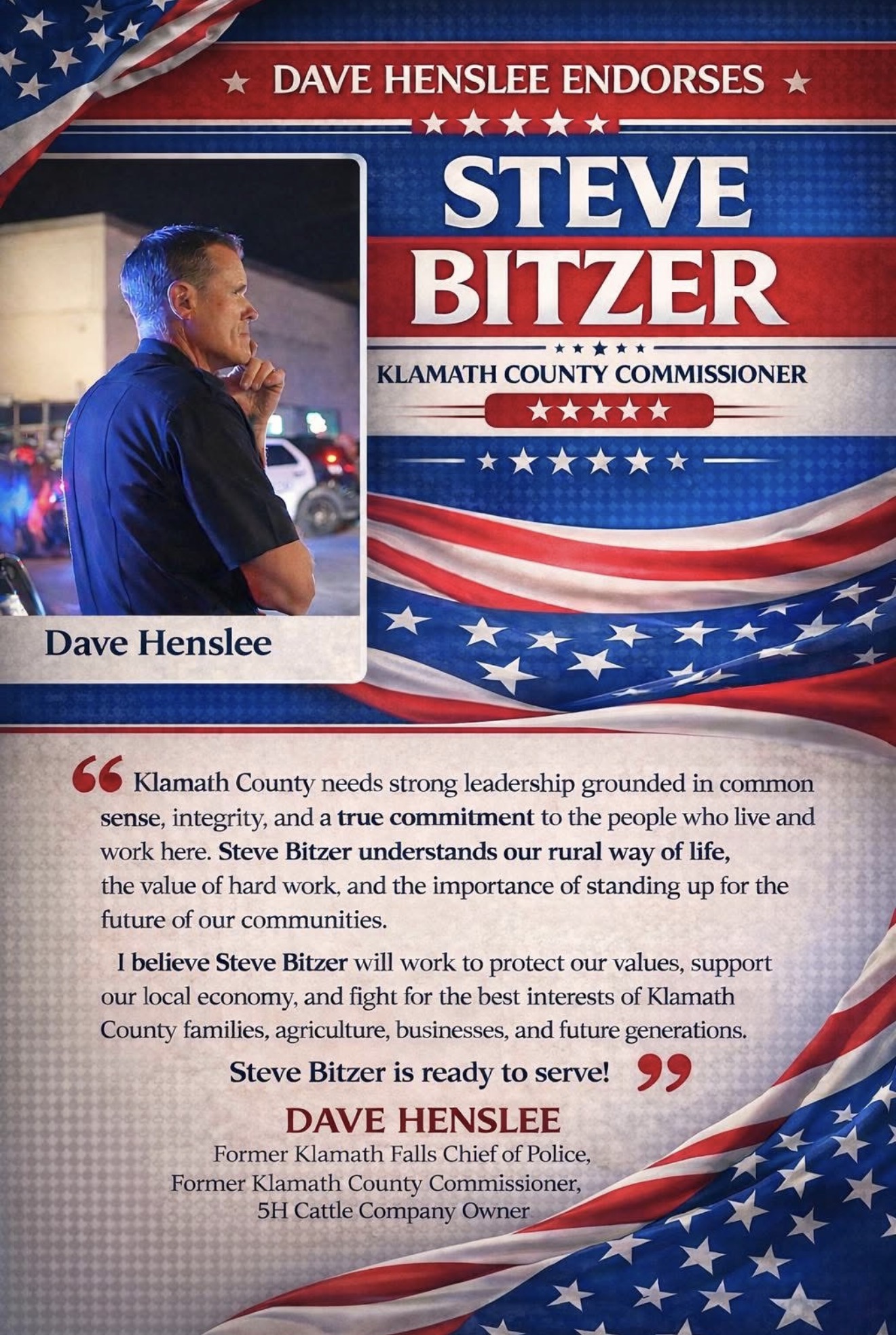 Endorsement from Dave Henslee
