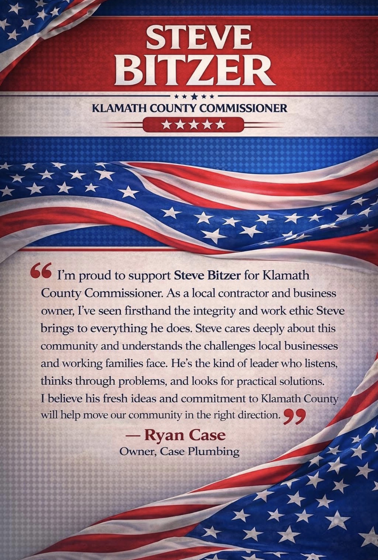 Endorsement from Ryan Case