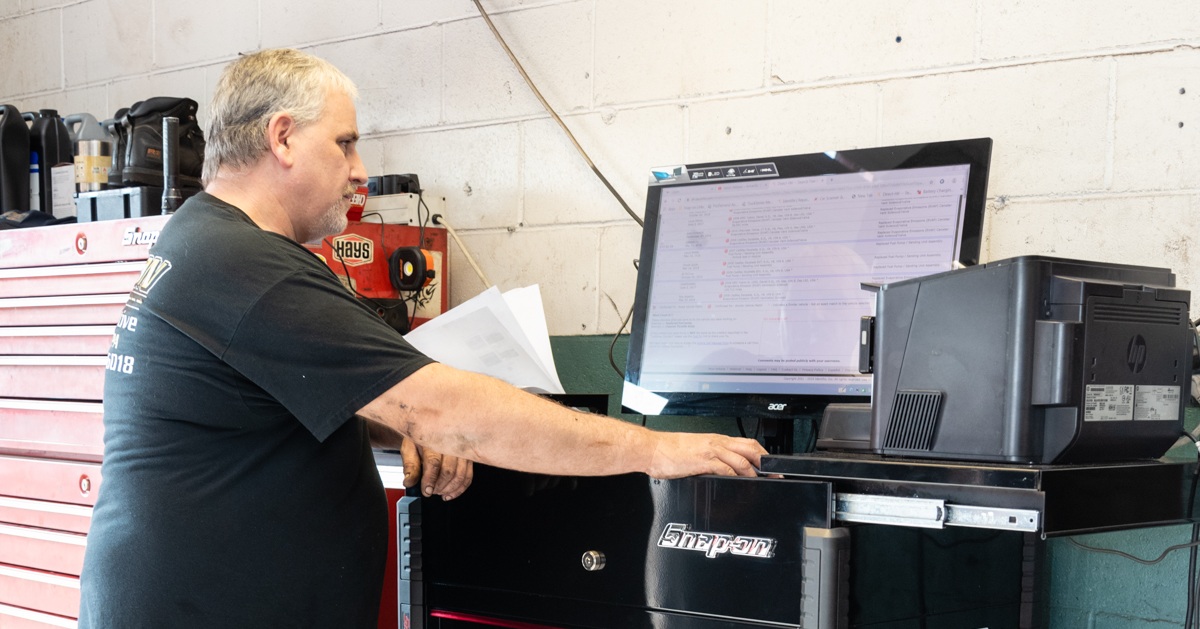 Lykon Automotive ASE certified technician at work Bristol PA