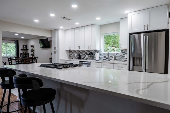 Open-Concept Island Kitchen