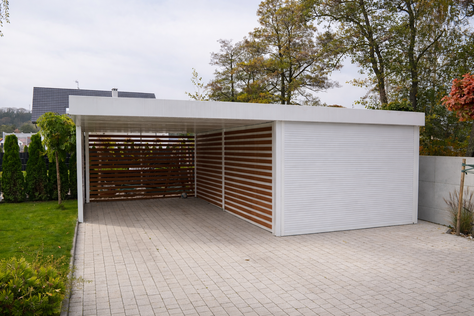 Wiata samochodowa HDN – realizacja Czchów