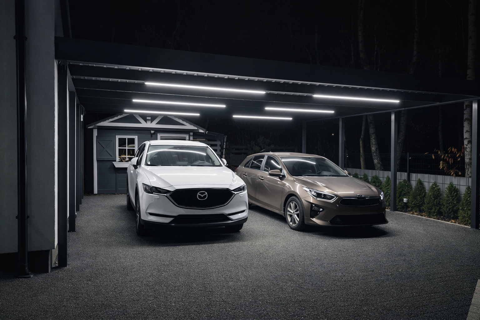 wiata samochodowa na wymiar Dolny Śląsk – realizacja 4