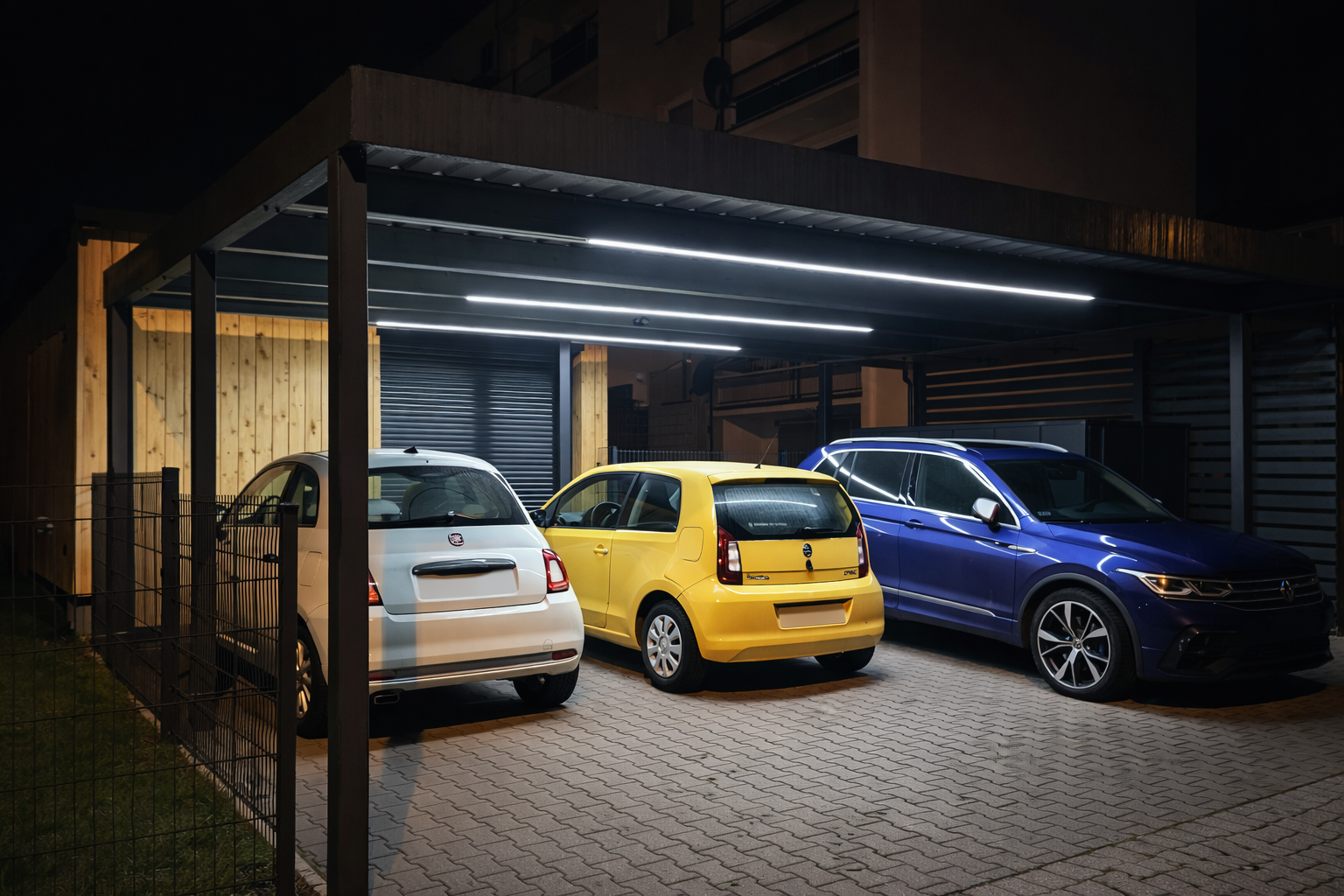 wiata samochodowa na wymiar Dolny Śląsk – realizacja 5