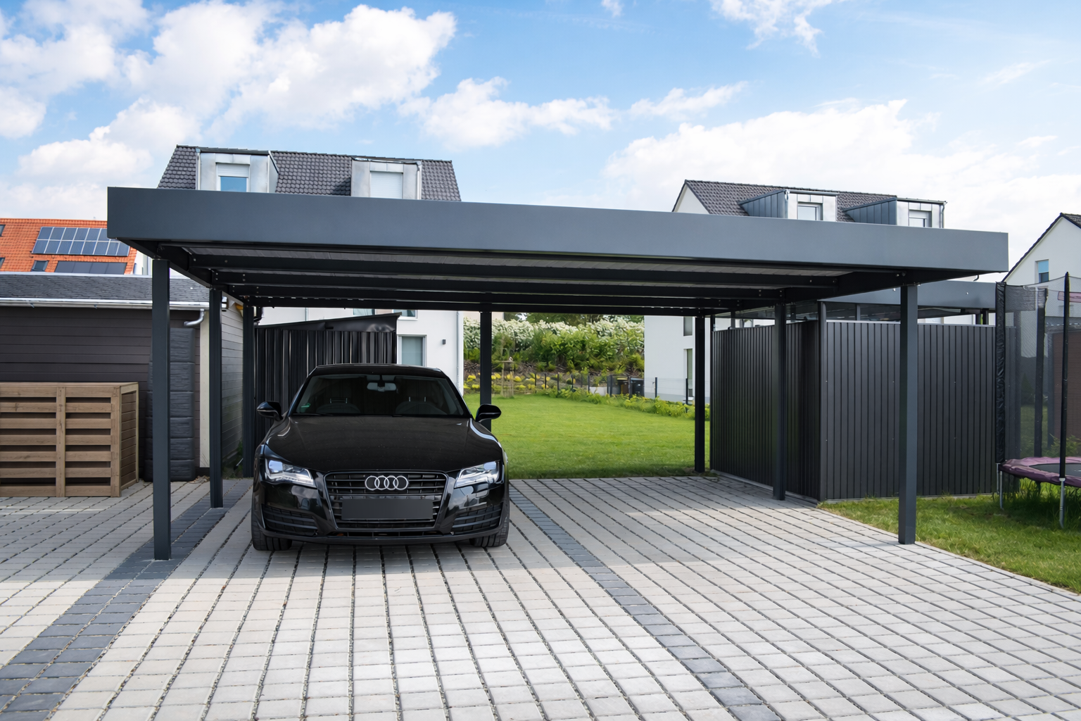 wiata samochodowa na wymiar Dolny Śląsk – realizacja 9