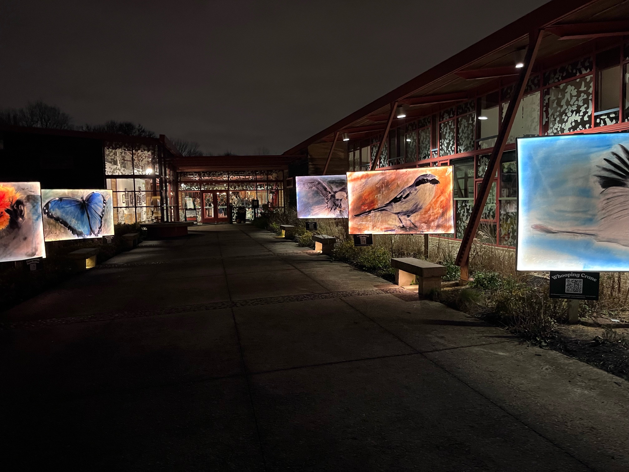 Russell Ronat exhibit installation