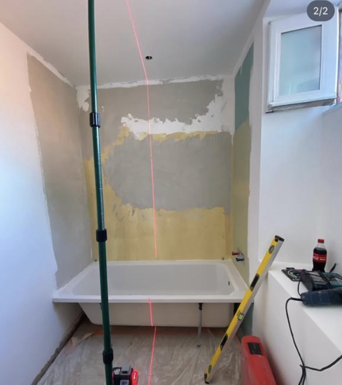 Avant - Rénovation salle de bain carrelage