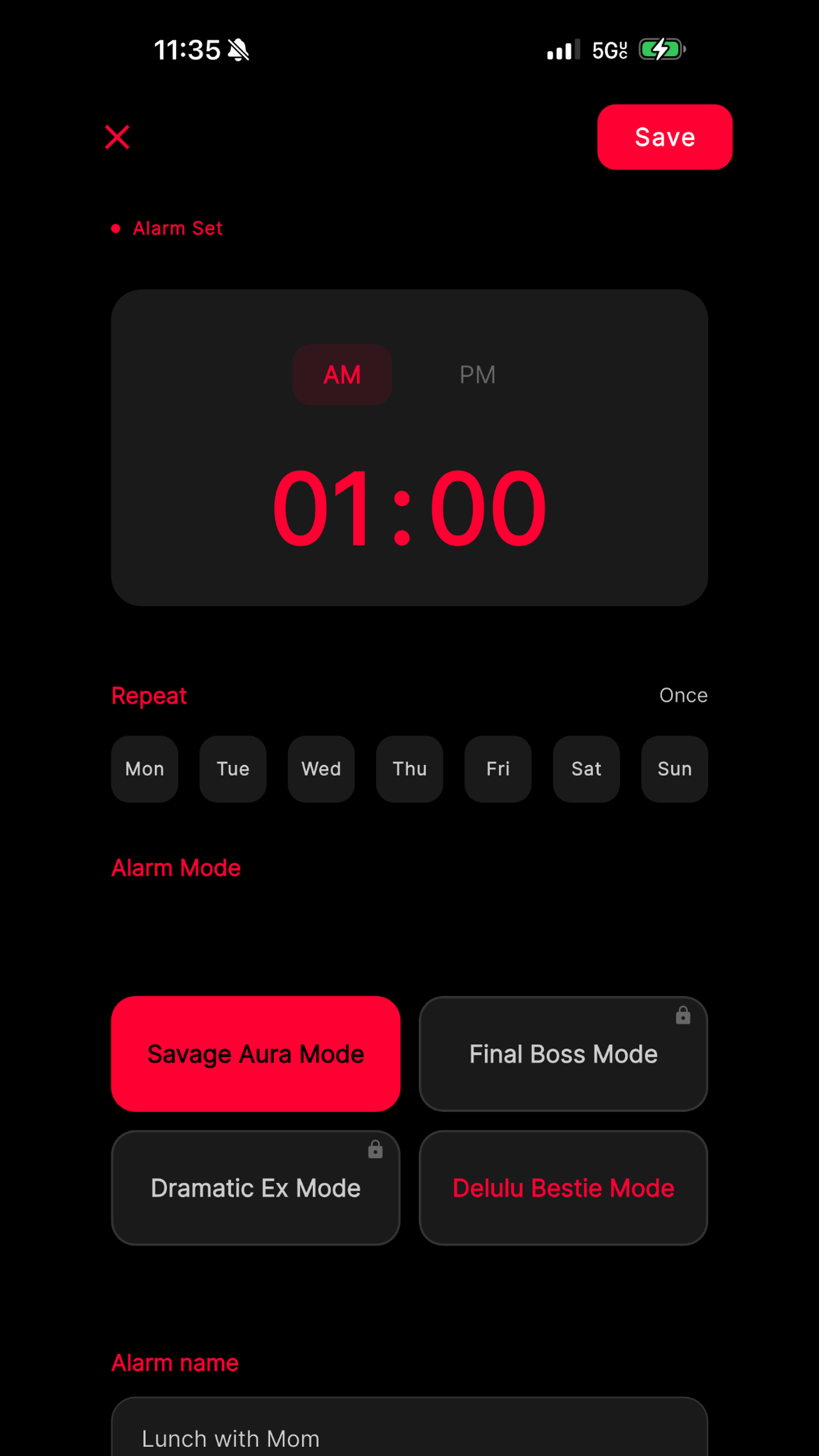 WakeSlap app interface