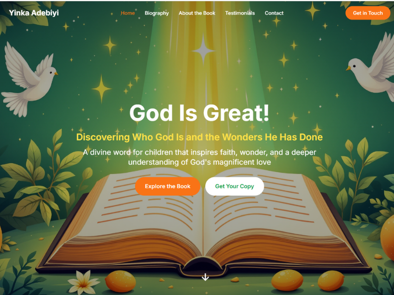 Bespoke Author Website