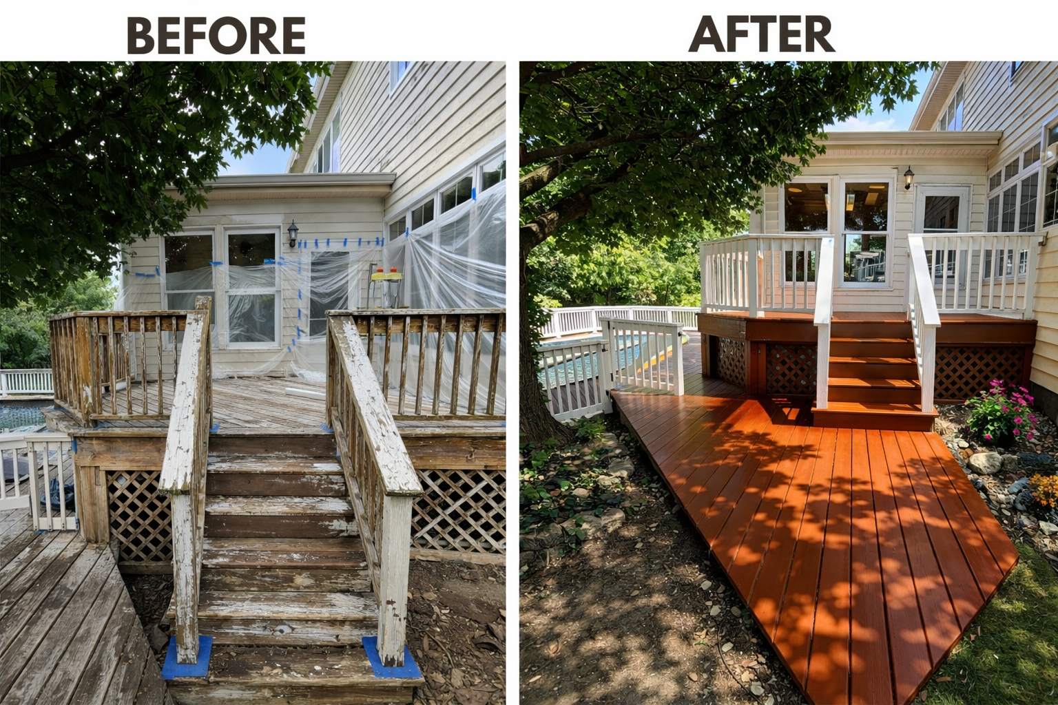 Deck repair project - Naperville, IL