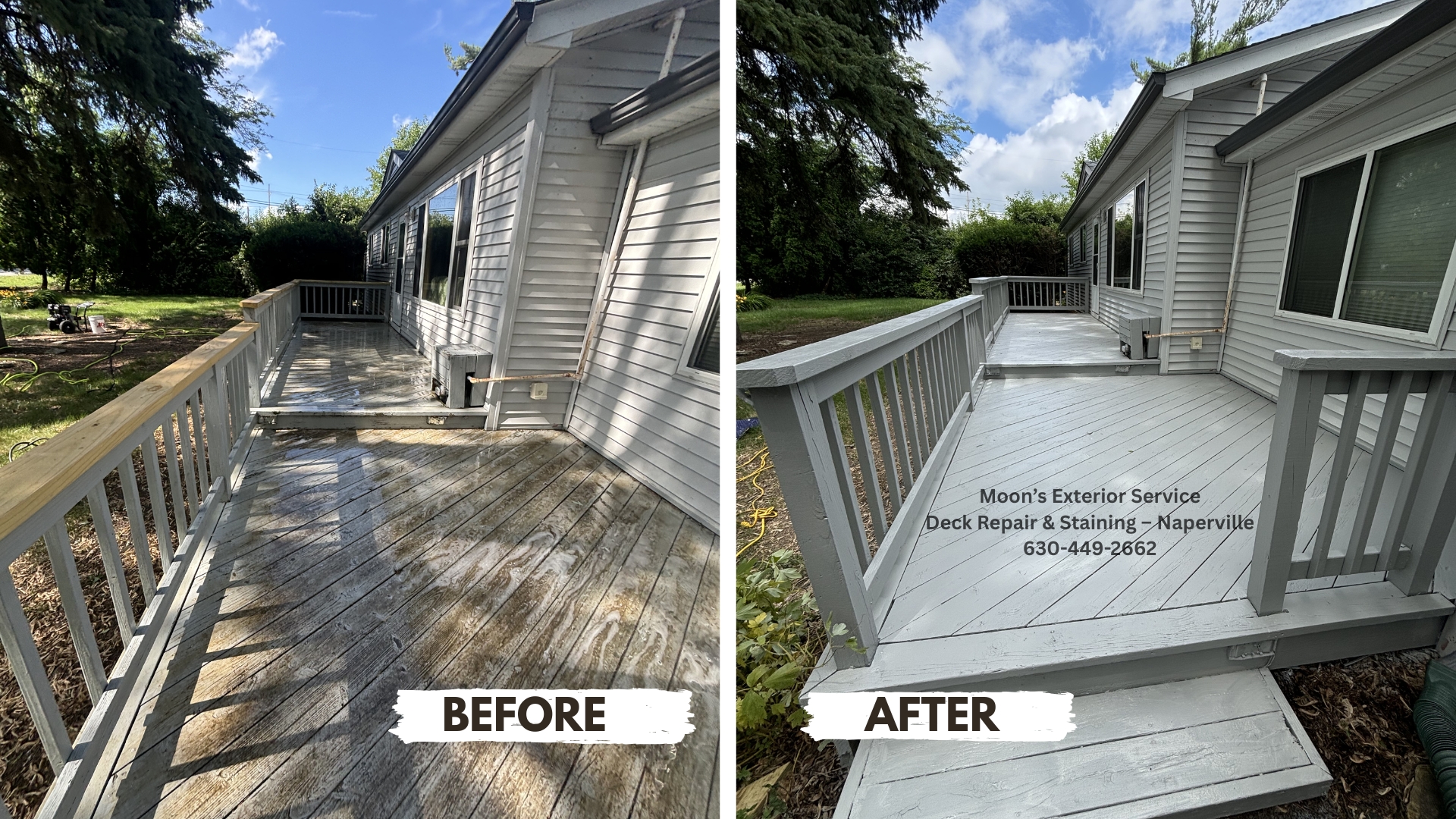 Deck repair project - Glen Ellyn, IL