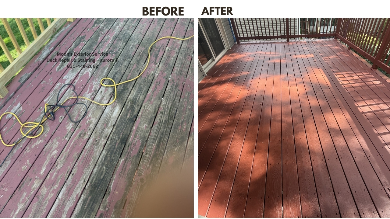 Deck repair project - North Aurora, IL