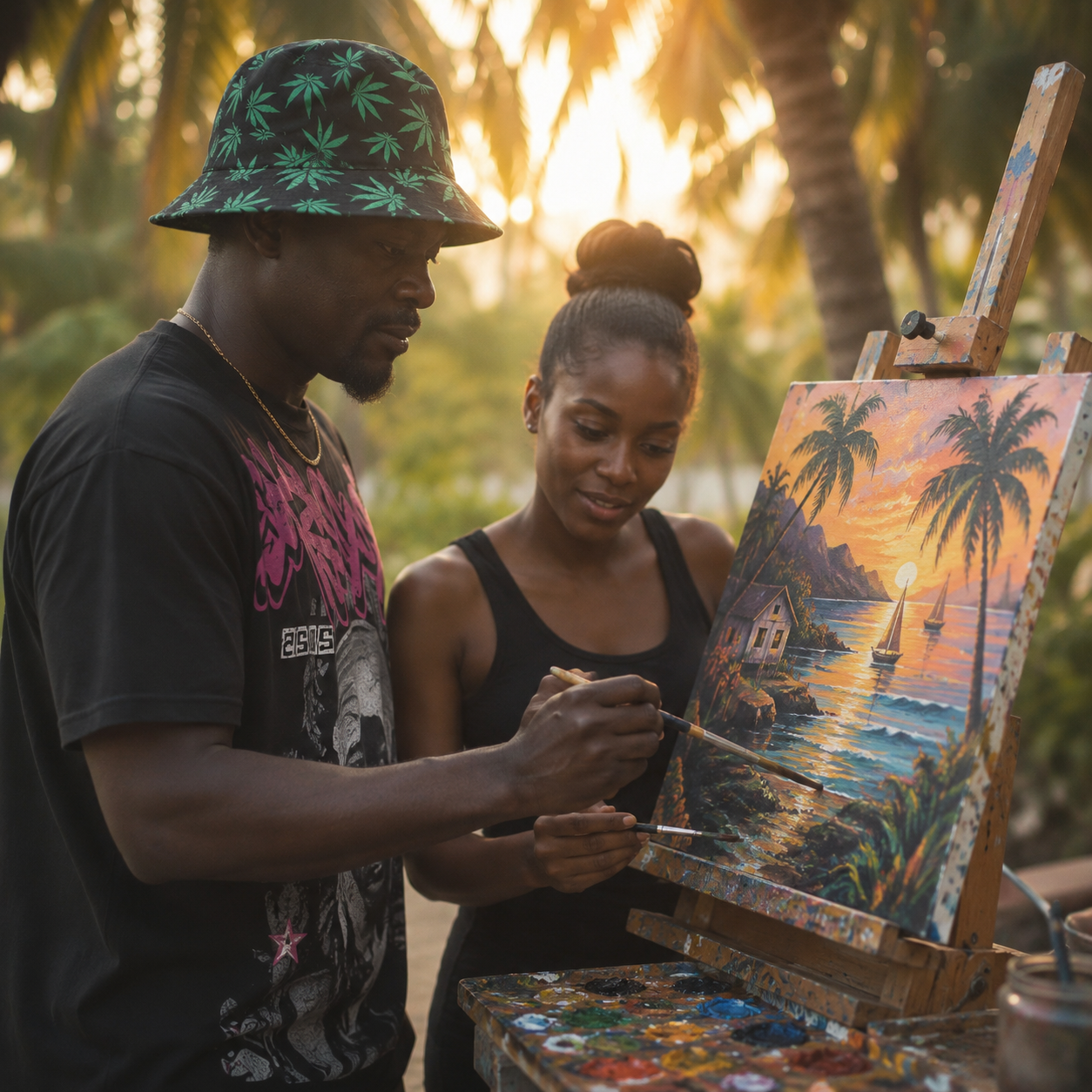 Custom Haitian artwork - painting 3