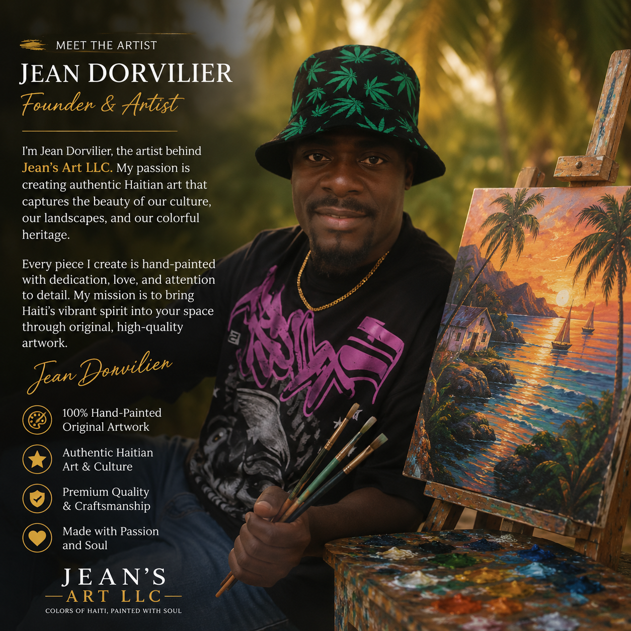 Custom Haitian artwork - painting 4