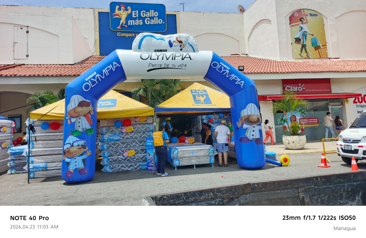 Inflables, metas y brinca brincas personalizados con impresión UV full color en Costa Rica por Caupolicán
