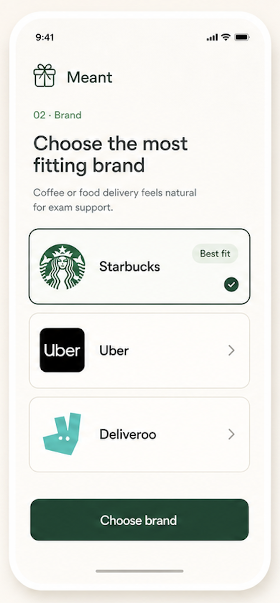 MVP 2 - Choose a brand