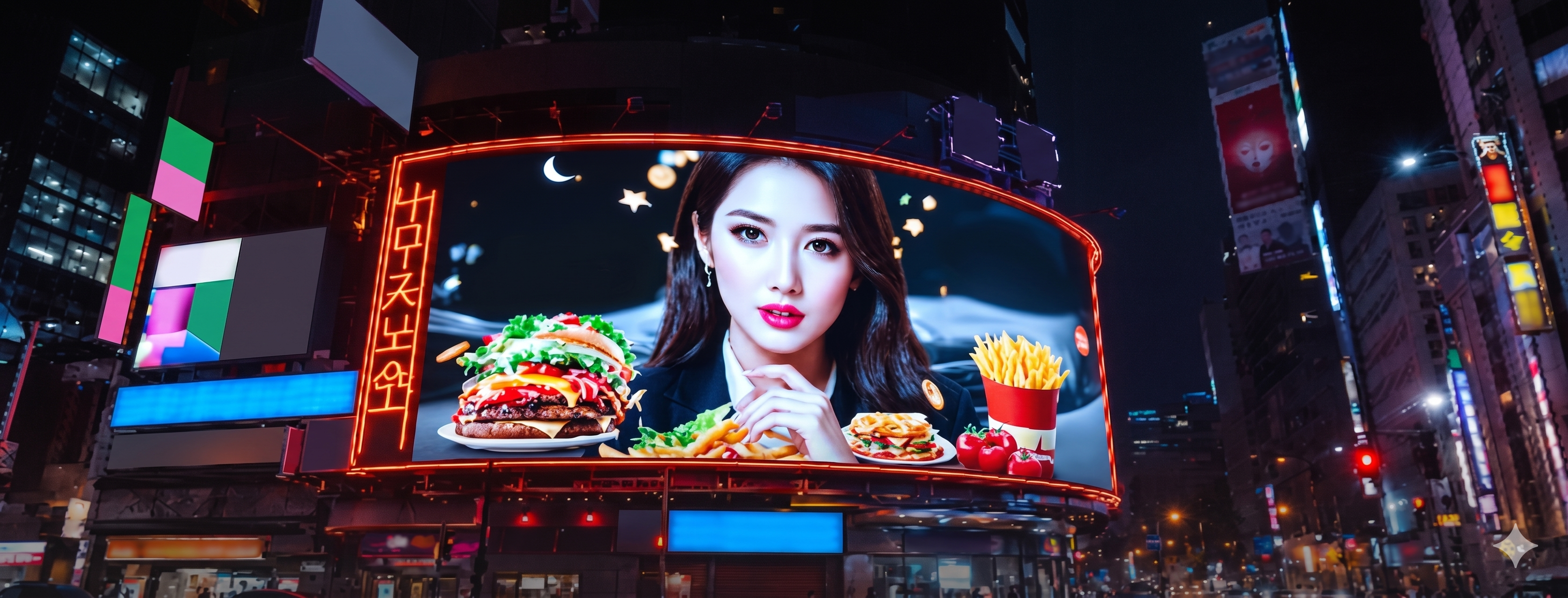 과도한 유명인 마케팅 광고판