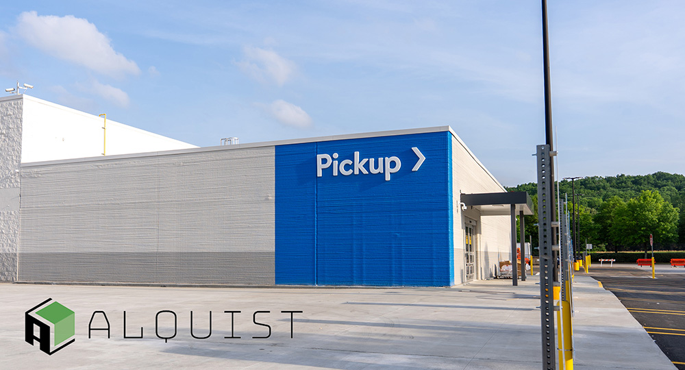 Alquist 3D completed 3D printed concrete structure exterior, shown as a representation of completed 3DCP projects