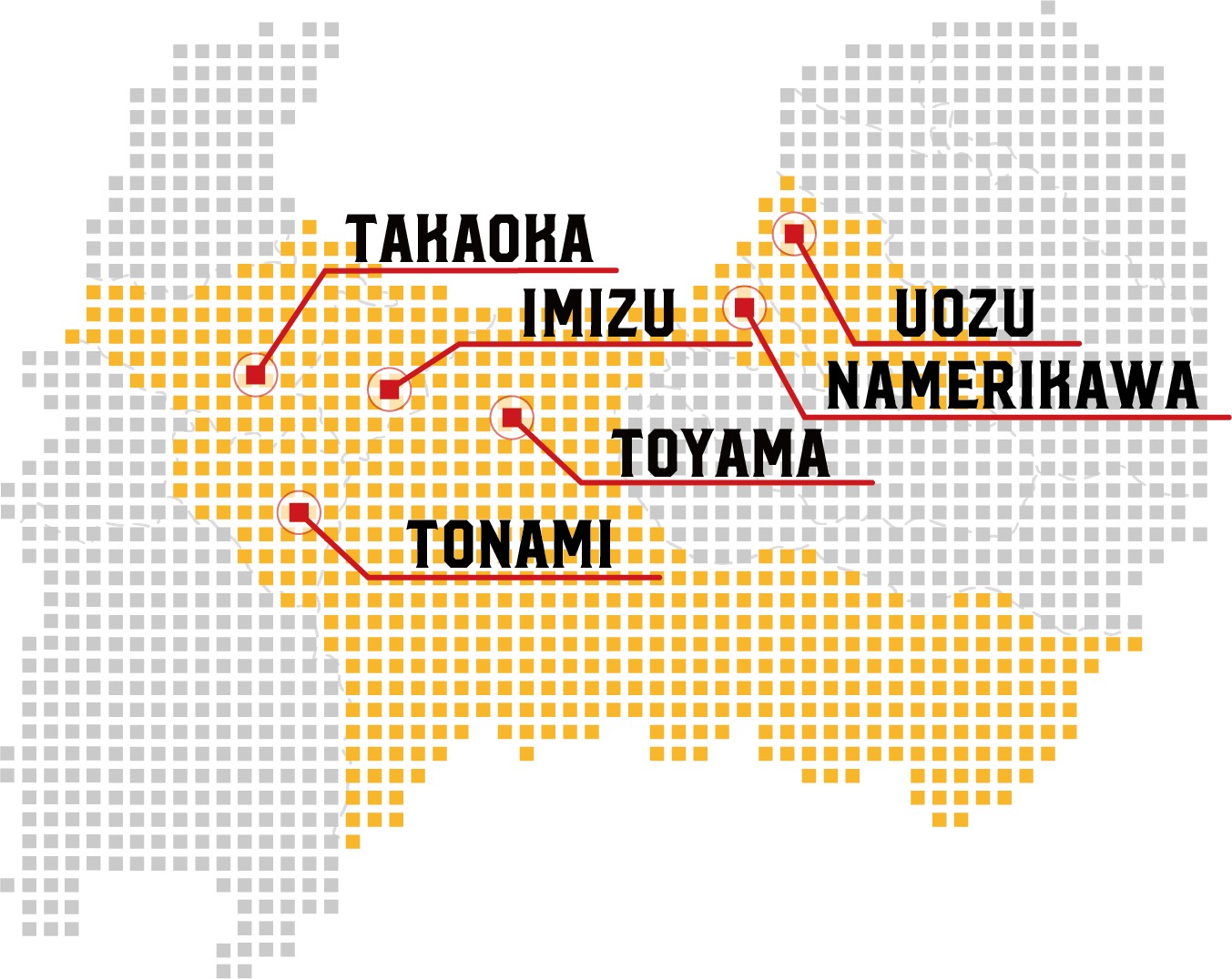 富山県内会場マップ
