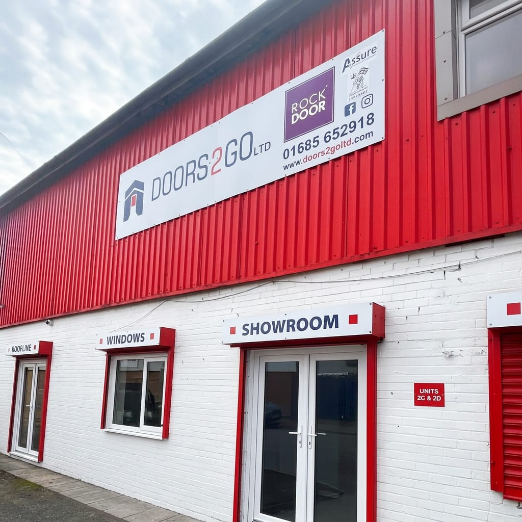 Doors 2 Go family team at Merthyr Tydfil showroom