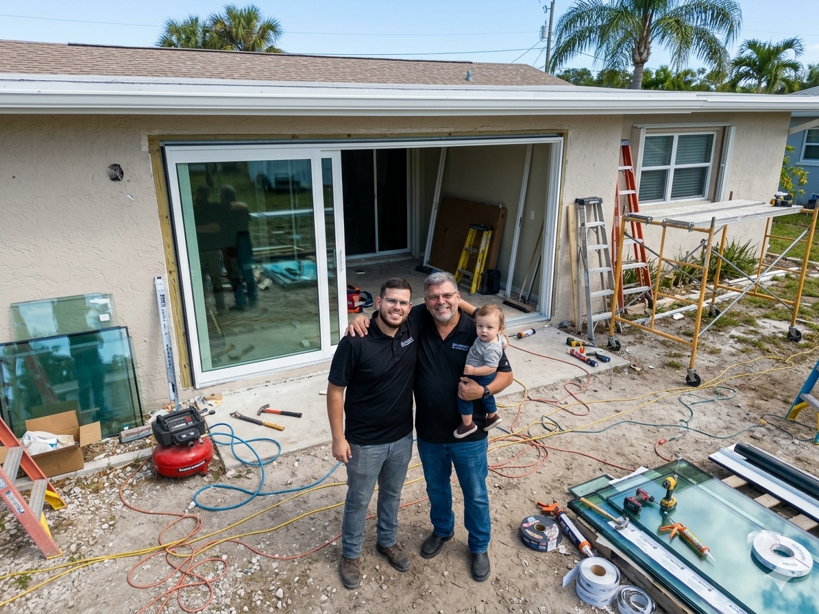 Anthony and Liban Perez on a job site