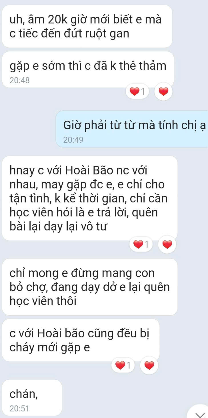 Phản hồi học viên 1