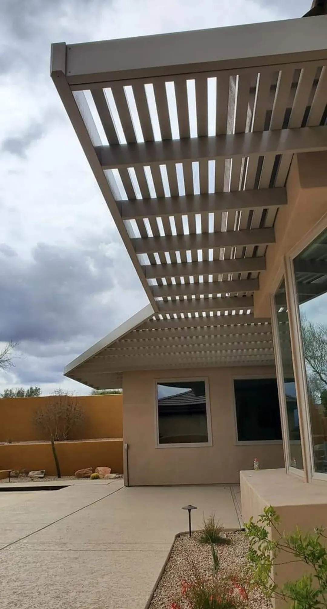 Fire Pit Patio with String Lights