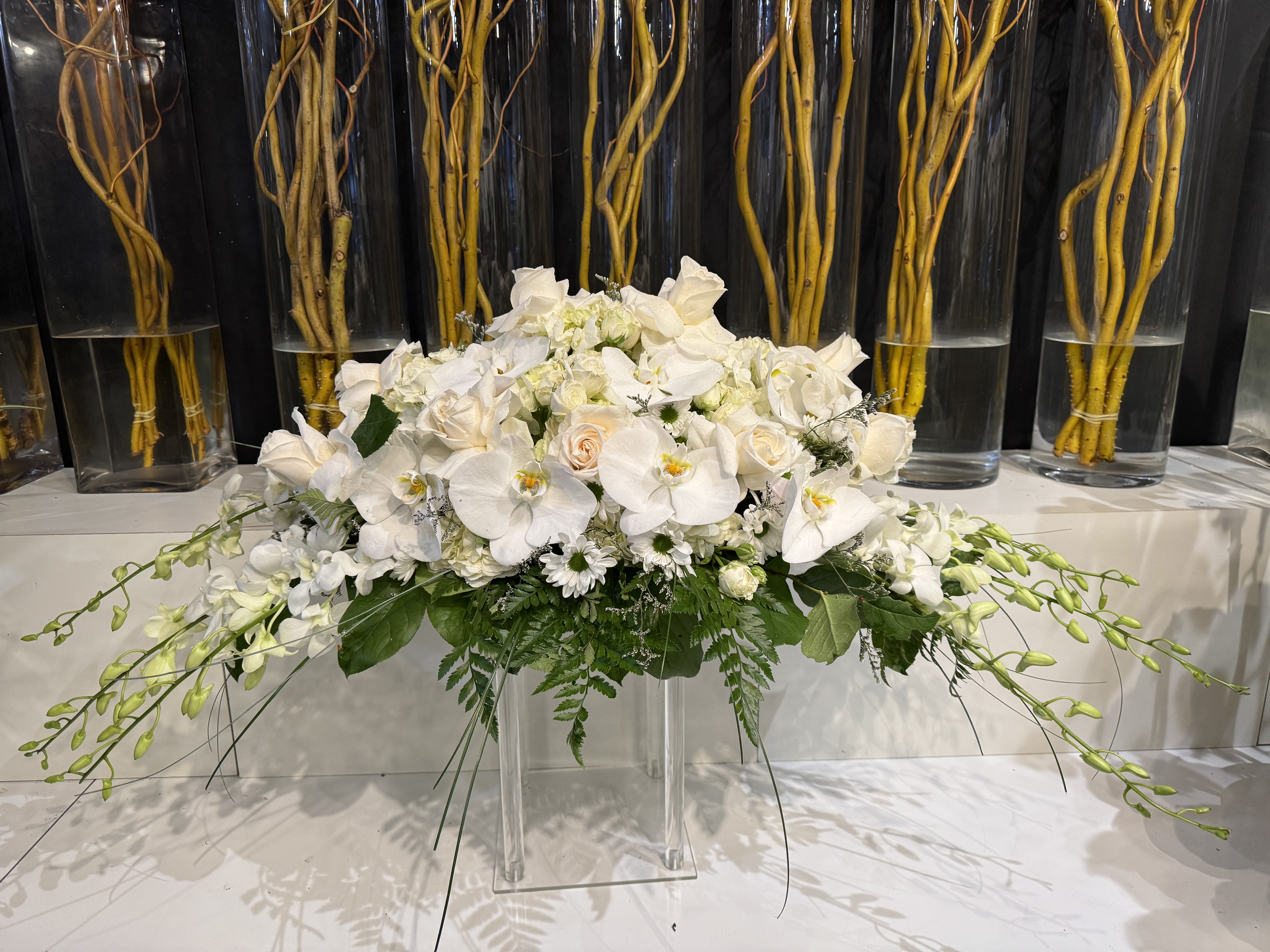 Whisper-soft blush and cream peony bouquet with airy baby breath accents