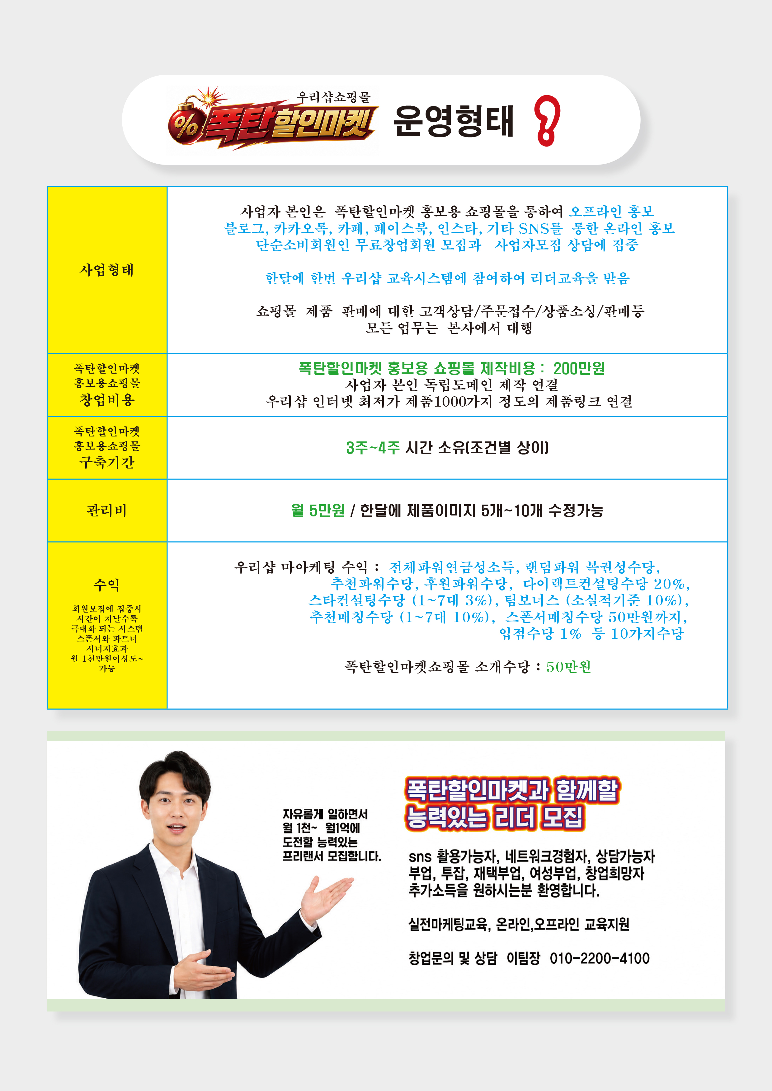 폭탄할인마켓 창업 안내 5