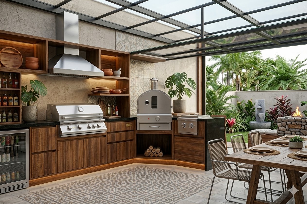 EMBERA — Espaço Gourmet com Churrasqueira Instalada
