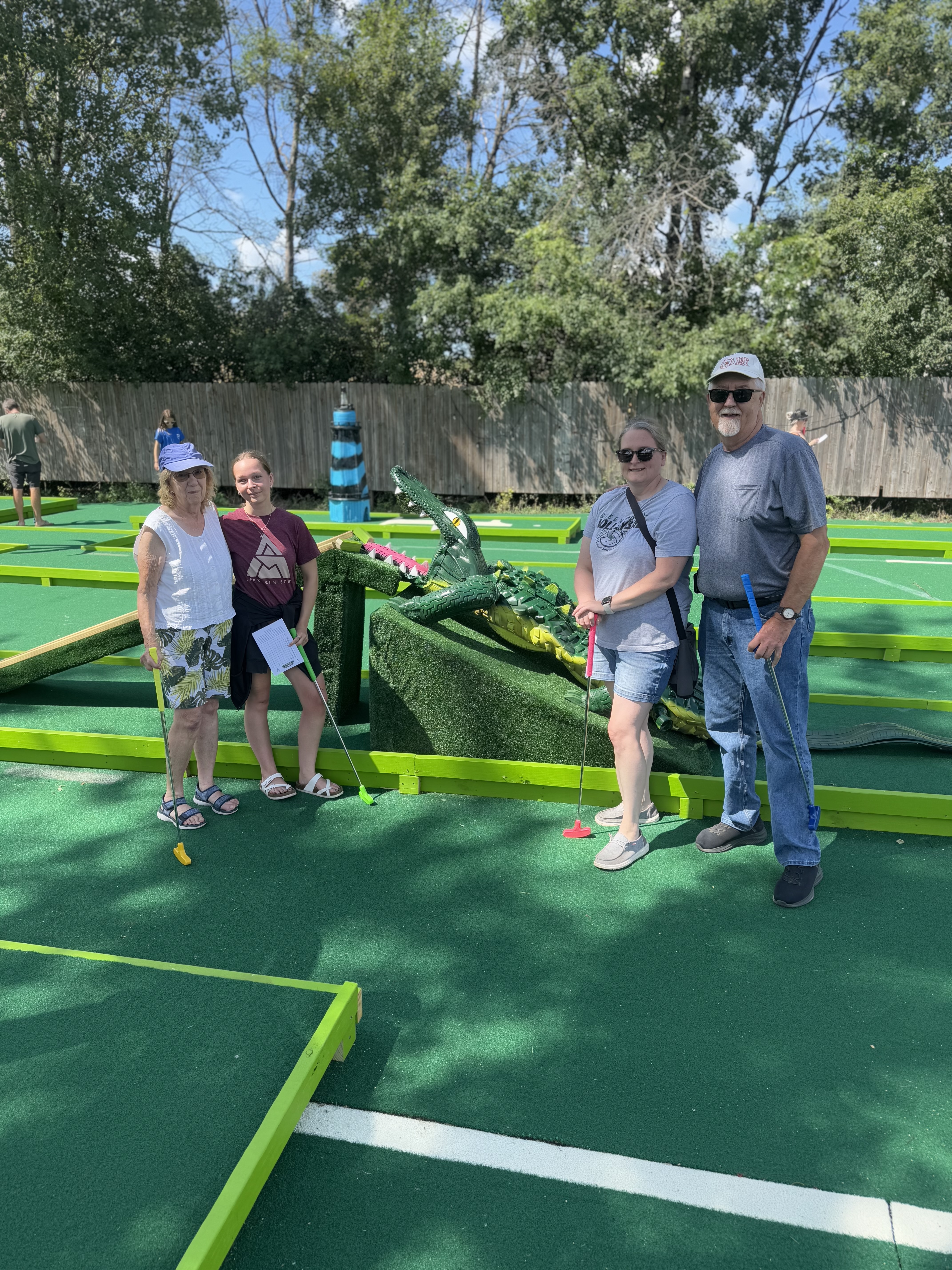 Mini golf course at Tipsy Tee Tavern Adams WI outdoor green