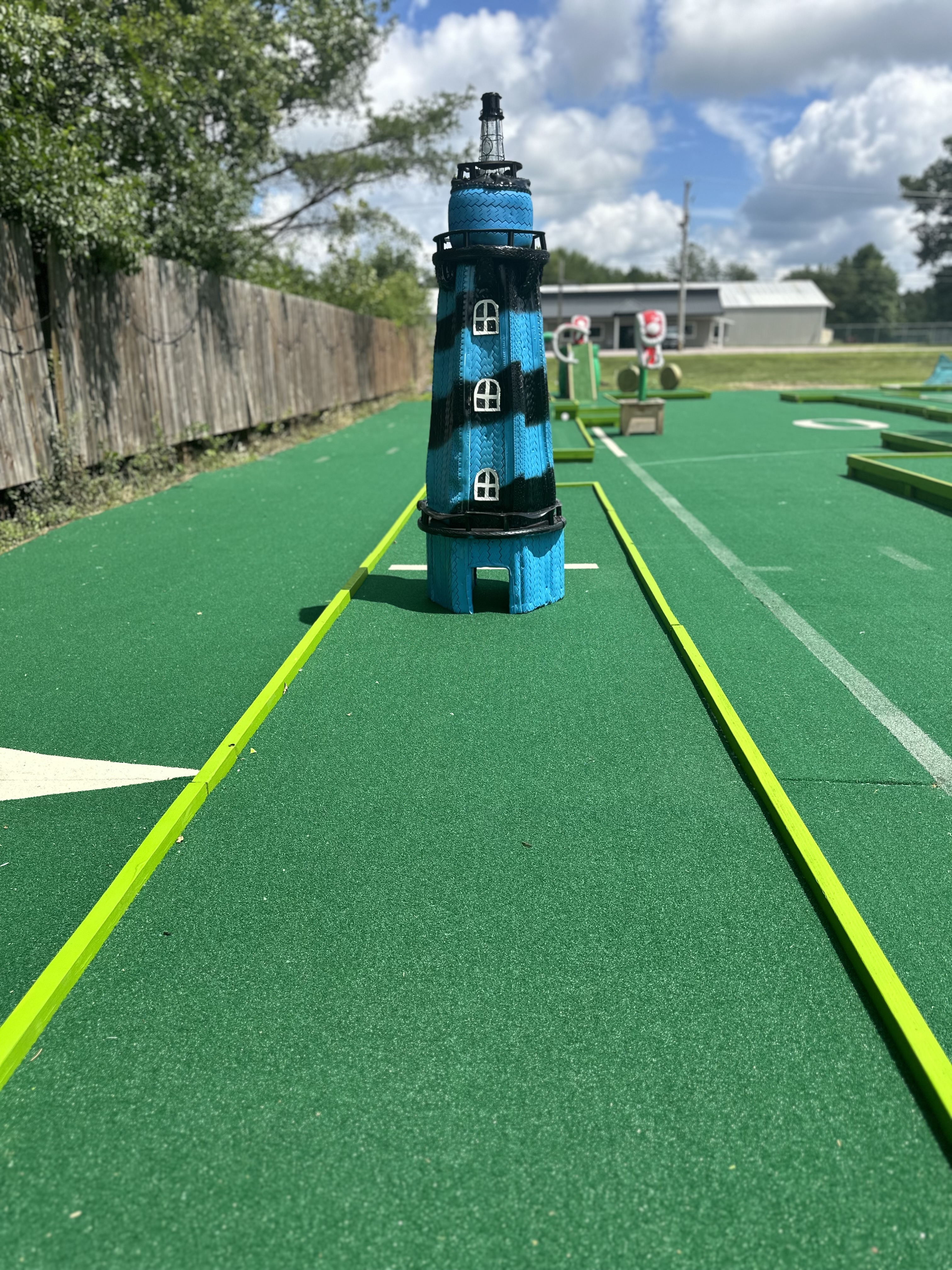 Mini golf course scenery at Tipsy Tee Tavern Adams WI
