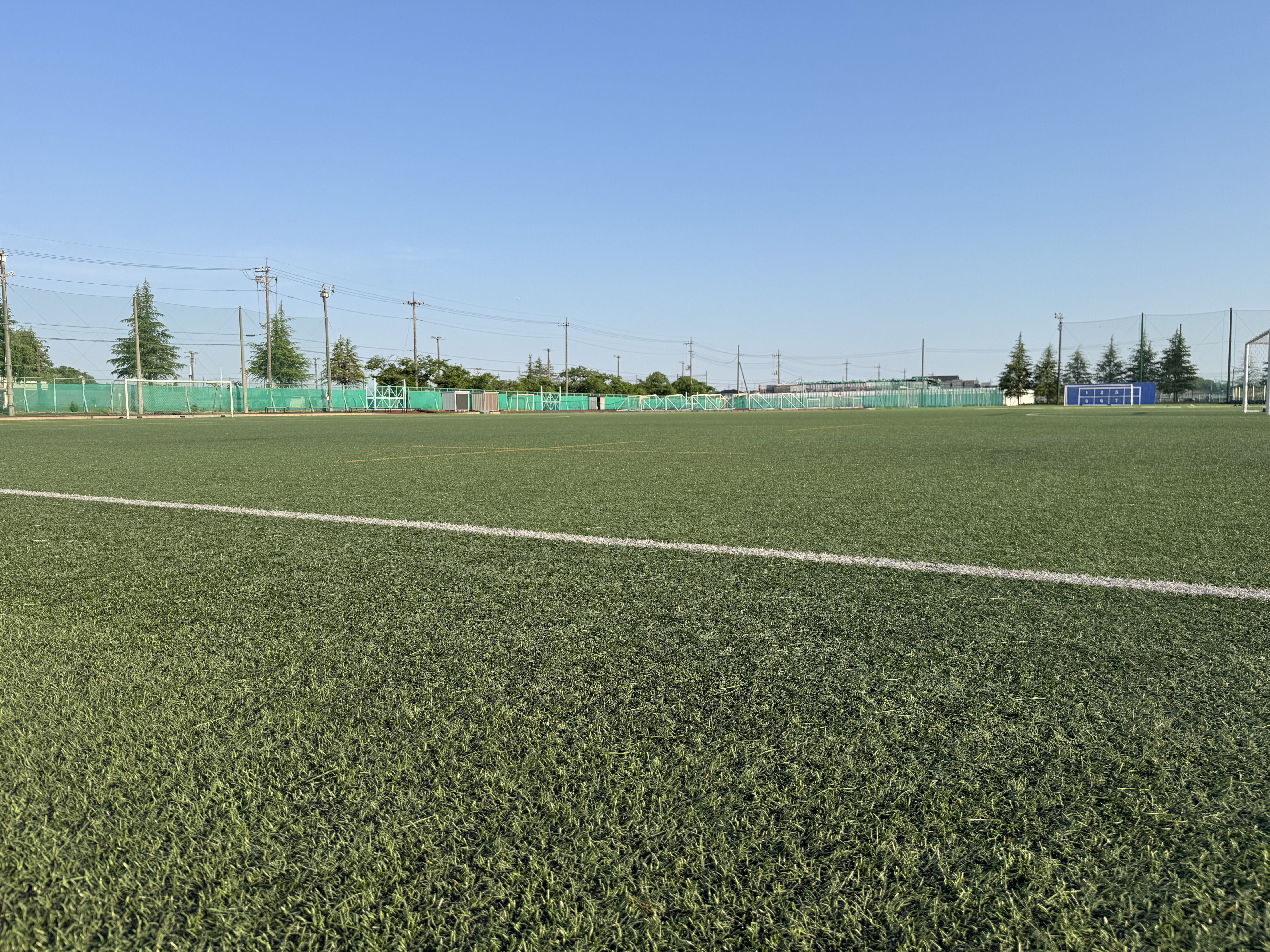 川越東高校サッカーグラウンドの全景